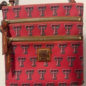 Dooney & Bourke Texas Tech Triple-Zip Crossbody Bag Purse